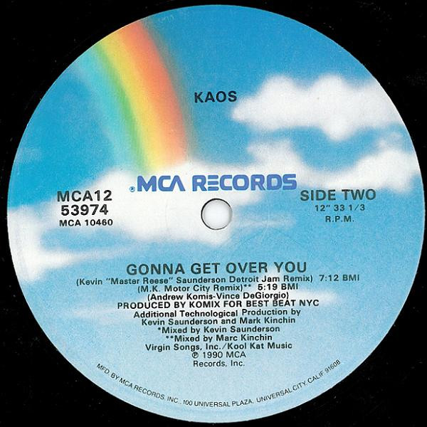 Kaos - Gonna Get Over You | MCA Records (MCA12-53974) - 2 Kaos - Gonna Get Over You | MCA Records (MCA12-53974) - 2