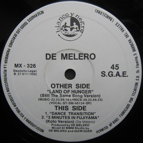 De Melero - Un Mundo En Fusión | Blanco Y Negro (MX 326) - 3