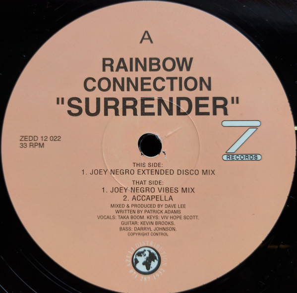 Rainbow Connection - Surrender | Z Records (ZEDD 12 022) - 2 Rainbow Connection - Surrender | Z Records (ZEDD 12 022) - 2