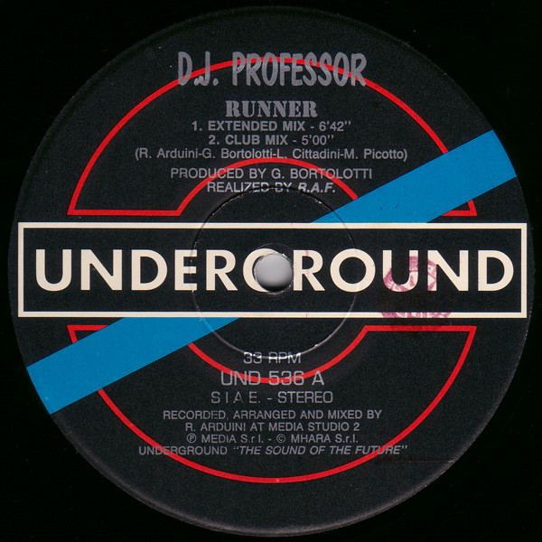 D.J. Professor - Runner / Anxiety | Underground (UND 536) - main D.J. Professor - Runner / Anxiety | Underground (UND 536) - main