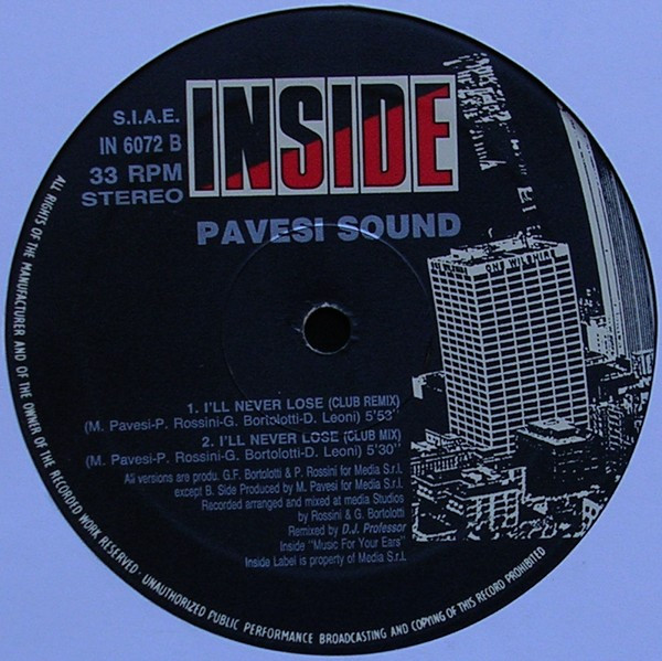 Pavesi Sound - I'll Never Lose (Remix) | Inside (IN 6072) - 4