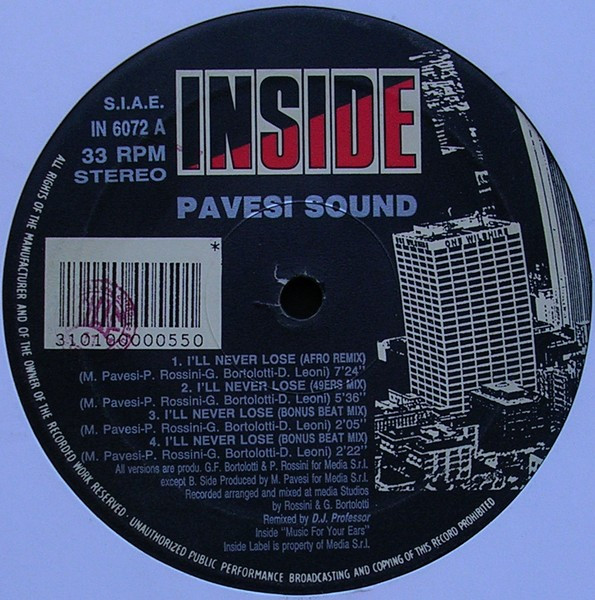 Pavesi Sound - I'll Never Lose (Remix) | Inside (IN 6072) - 3
