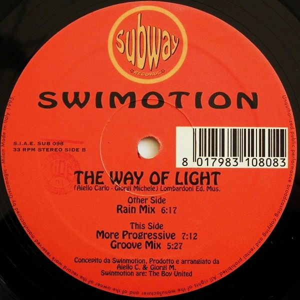 Swimotion - The Way Of Light | Subway Records (SUB 098) Swimotion - The Way Of Light | Subway Records (SUB 098)