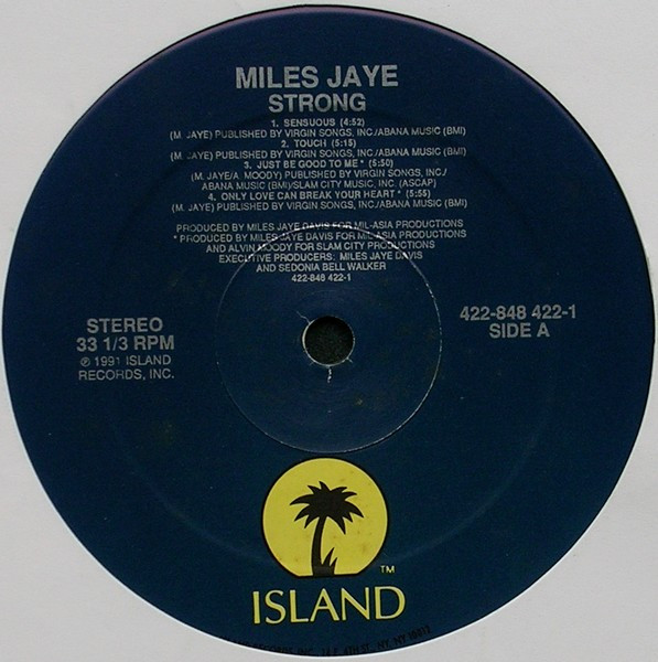 Miles Jaye - Strong | Island Records (422-848 422-1) - 3