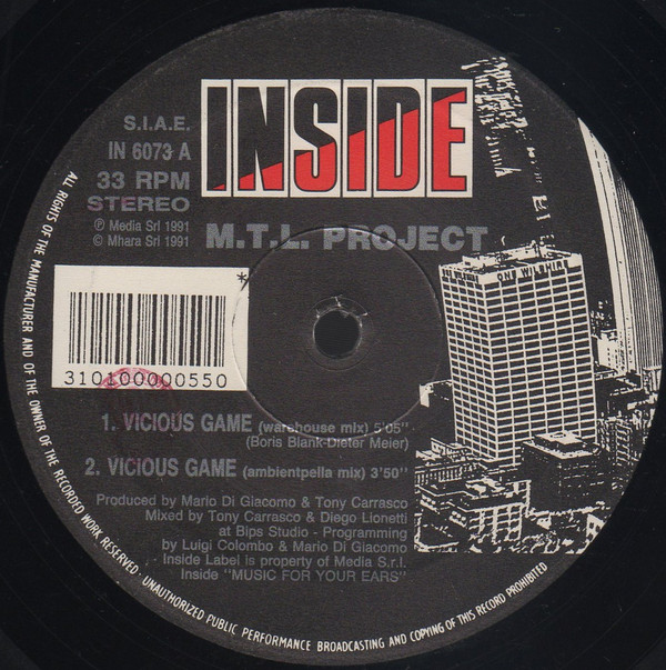 M.T.L. Project - Vicious Game | Inside (IN 6073) - 2 M.T.L. Project - Vicious Game | Inside (IN 6073) - 2