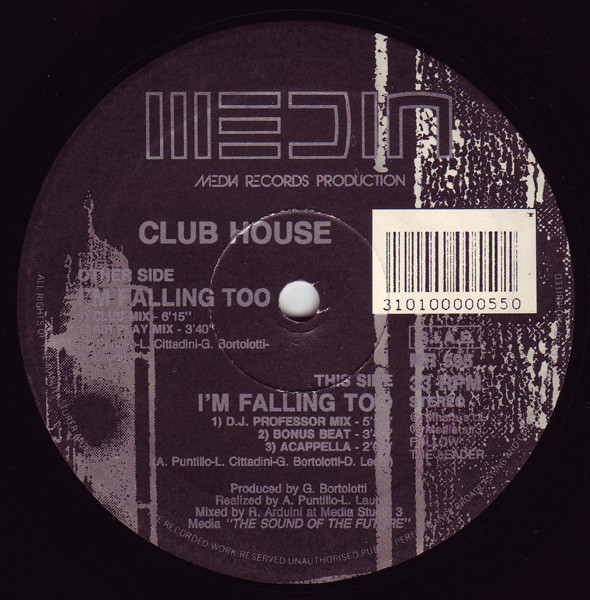 Club House - I'm Falling Too | Media Records (MR 595)