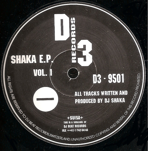 Shaka - Shaka E.P. Vol. I | D3 (D3 - 9501)