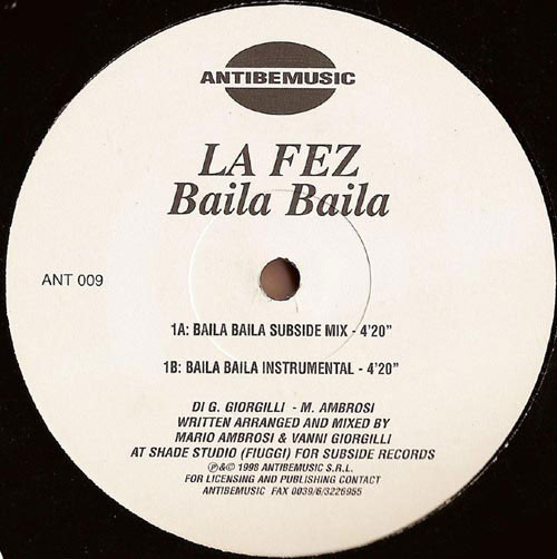 La Fez - Baila Baila | antibemusic (ANT 009)