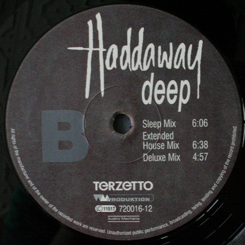 Haddaway - Deep (Special Edition) | Terzetto (720016-12) - 4 Haddaway - Deep (Special Edition) | Terzetto (720016-12) - 4