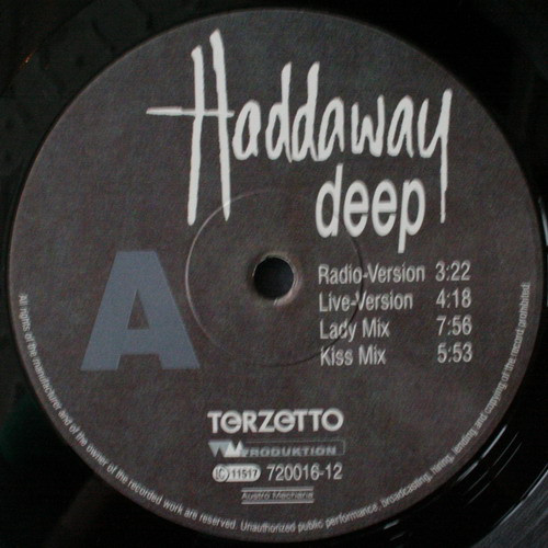 Haddaway - Deep (Special Edition) | Terzetto (720016-12) - 3 Haddaway - Deep (Special Edition) | Terzetto (720016-12) - 3