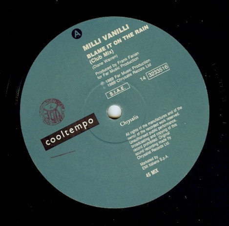 Milli Vanilli - Blame It On The Rain | Cooltempo (14 3233516) - 2 Milli Vanilli - Blame It On The Rain | Cooltempo (14 3233516) - 2