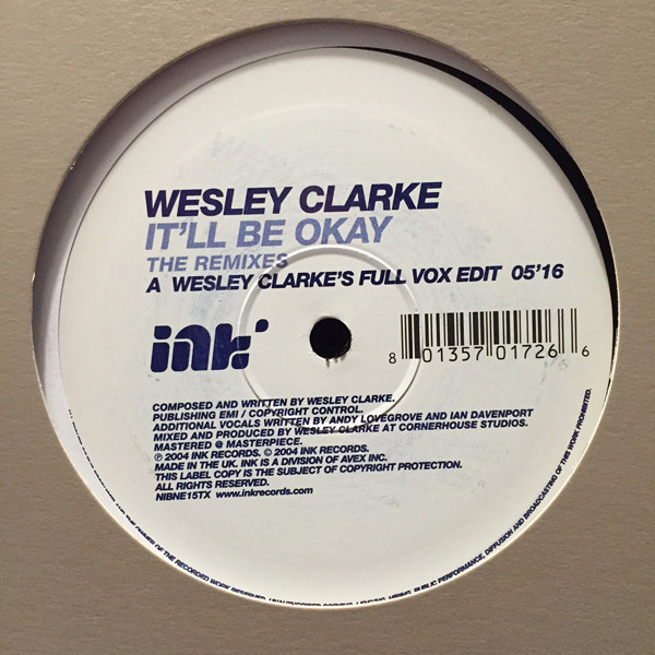 Wez Clarke - It'll Be Okay (The Remixes) | Ink Records (NIBNE15TX) - 2