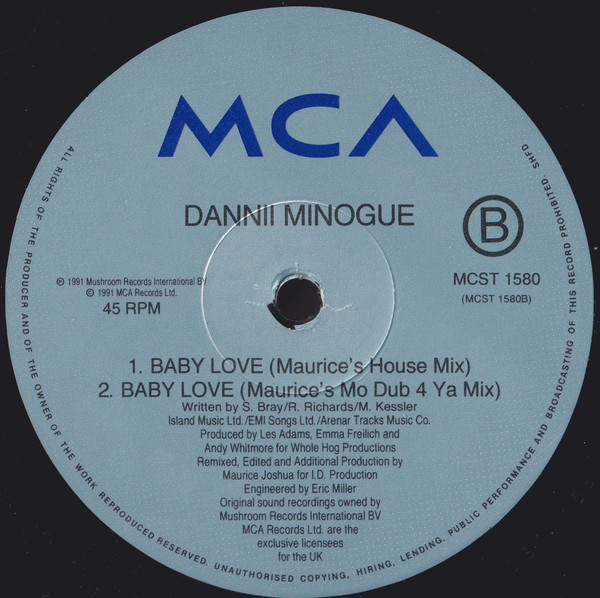Dannii Minogue - Baby Love | MCA Records (MCST 1580) - 4