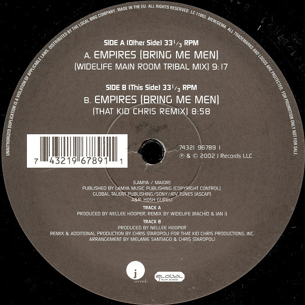 Lamya - Empires (Bring Me Men) | J Records (74321 96789 1)