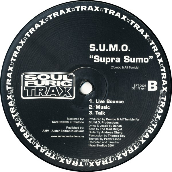S.U.M.O. - Supra Sumo | Soulfuric Trax (SFT-0026) - 2 S.U.M.O. - Supra Sumo | Soulfuric Trax (SFT-0026) - 2