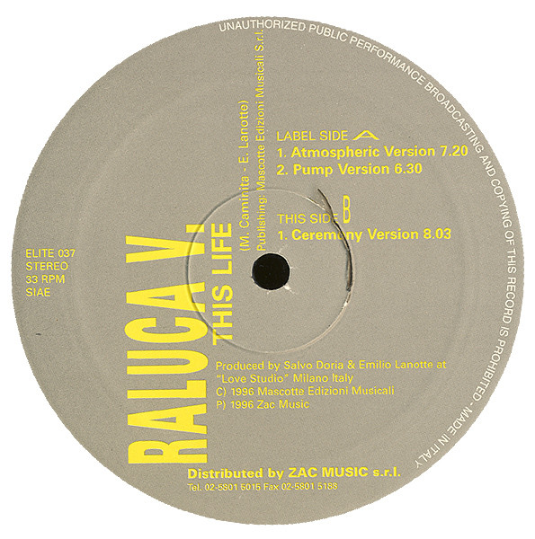 Raluca V. - This Life | Elite (ELITE 037) - 2
