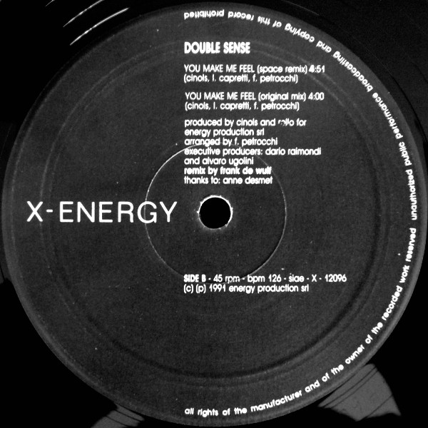 Double Sense - You Make Me Feel | X-Energy Records (X-12096) - 4 Double Sense - You Make Me Feel | X-Energy Records (X-12096) - 4