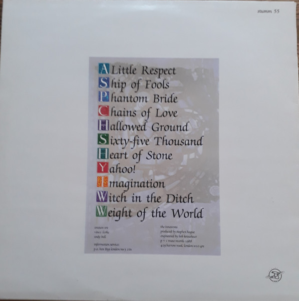 Erasure - The Innocents | Mute (STUMM 55) - 2