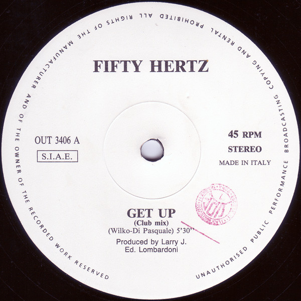 Fifty Hertz - Get Up | Out (OUT 3406) - 3