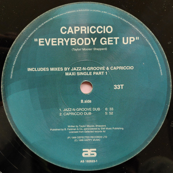 Capriccio - Everybody Get Up | Absolute Sound (AS 192623-1) - 4