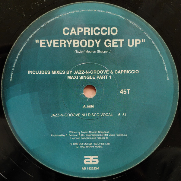 Capriccio - Everybody Get Up | Absolute Sound (AS 192623-1) - 3