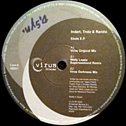 Indart, Trotz & Rando - Ebola E.P. | Virus Discos (VD001)