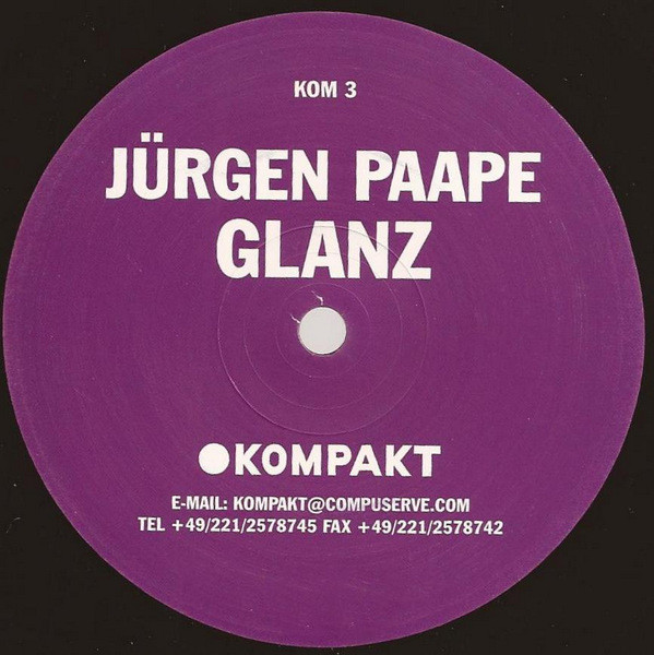 Jürgen Paape - Glanz | Kompakt (KOM 3) - main