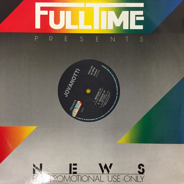 Jovanotti - Reggae 87 | Full Time Records (FTM 31613)