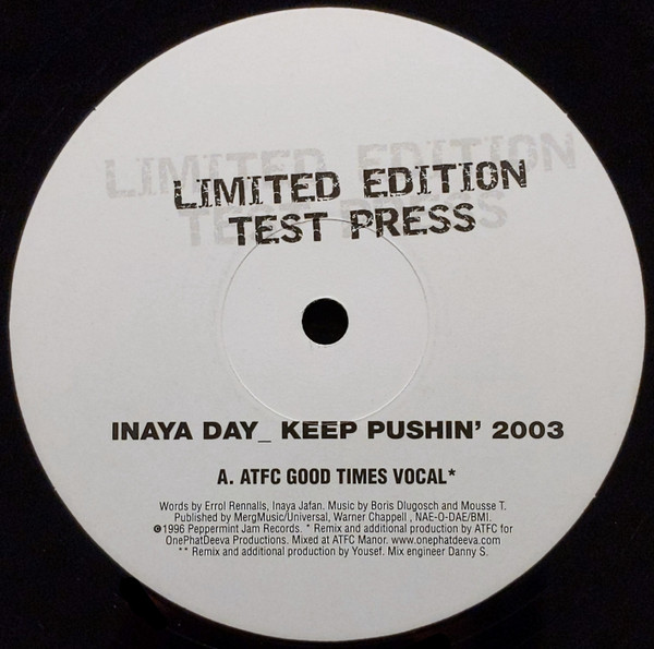 Inaya Day - Keep Pushin' 2003 | Peppermint Jam (PJMS007SRR) - main Inaya Day - Keep Pushin' 2003 | Peppermint Jam (PJMS007SRR) - main