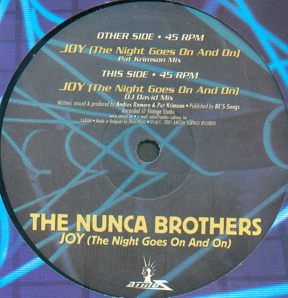 The Nunca Brothers - Joy (The Night Goes On And On) | Atmoz (AT 8546) - 2 The Nunca Brothers - Joy (The Night Goes On And On) | Atmoz (AT 8546) - 2