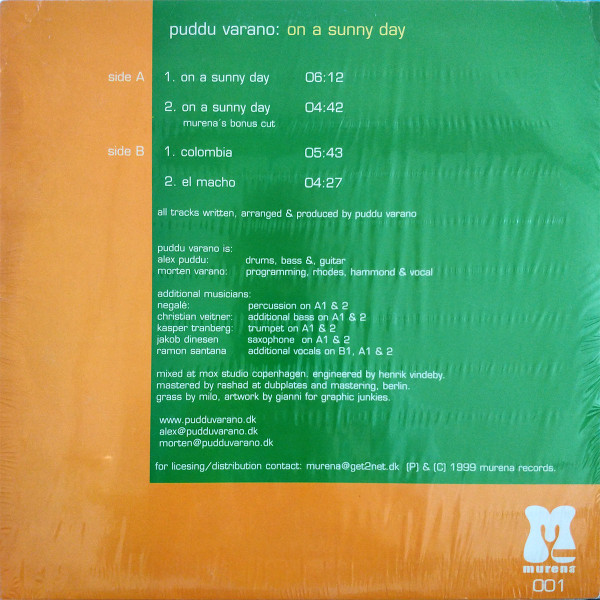 Puddu Varano - On A Sunny Day | Murena Records (Murena 001) - 2 Puddu Varano - On A Sunny Day | Murena Records (Murena 001) - 2