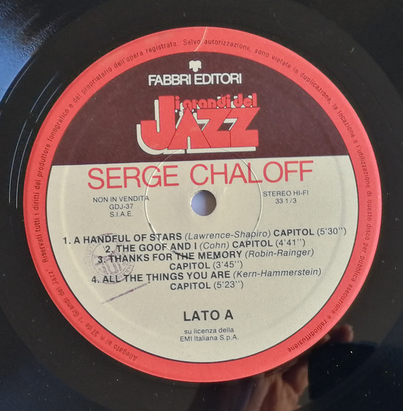 Serge Chaloff - Serge Chaloff | Fabbri Editori (GdJ 37) - 4 Serge Chaloff - Serge Chaloff | Fabbri Editori (GdJ 37) - 4