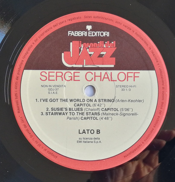 Serge Chaloff - Serge Chaloff | Fabbri Editori (GdJ 37) - 3 Serge Chaloff - Serge Chaloff | Fabbri Editori (GdJ 37) - 3