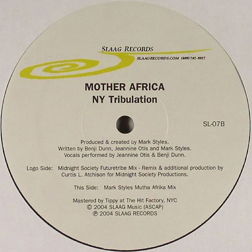 NY Tribulation - Mother Africa | Slaag Records (SL-07) - main