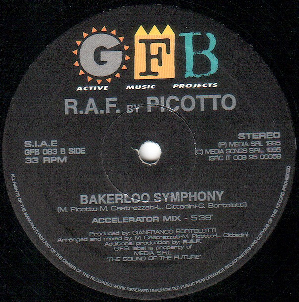 R.A.F. By Picotto - Bakerloo Symphony | GFB Records (GFB 083) - 2 R.A.F. By Picotto - Bakerloo Symphony | GFB Records (GFB 083) - 2