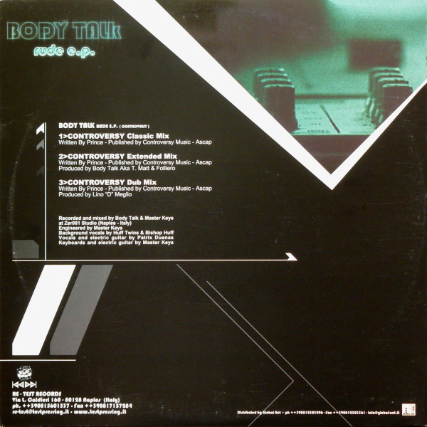 Body Talk - Rude E.P. (Controversy) | Re-Test Records (RE - TEST 004) - 2 Body Talk - Rude E.P. (Controversy) | Re-Test Records (RE - TEST 004) - 2