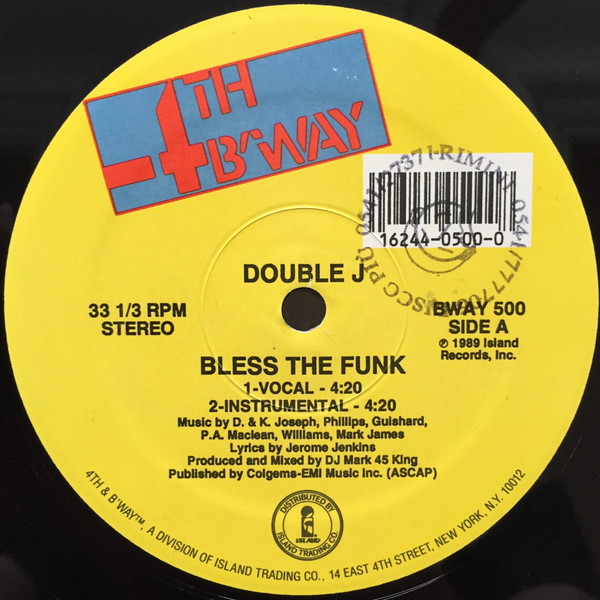 Double J - Bless The Funk | 4th & Broadway (BWAY 500) - main Double J - Bless The Funk | 4th & Broadway (BWAY 500) - main