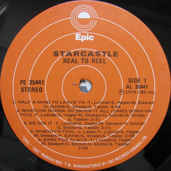 Starcastle - Real To Reel | Epic (PE 35441) - 3