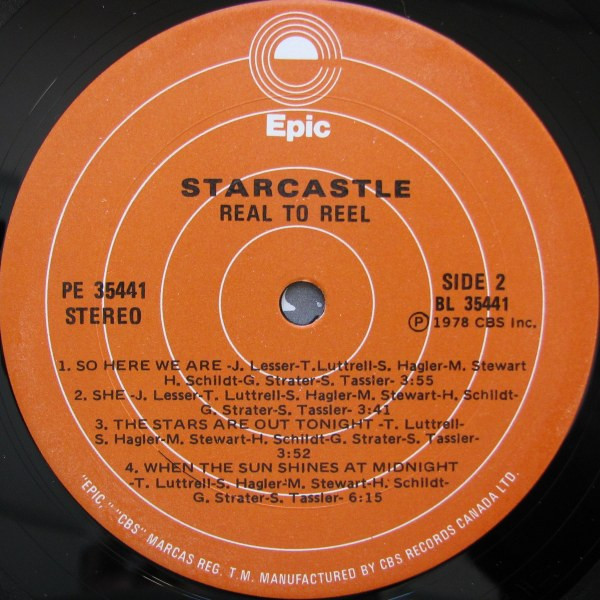 Starcastle - Real To Reel | Epic (PE 35441) - 4