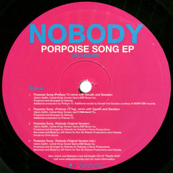 Nobody - Porpoise Song EP | Ubiquity (UR12 148) - 3 Nobody - Porpoise Song EP | Ubiquity (UR12 148) - 3
