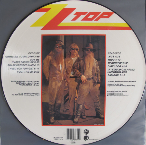 ZZ Top - Eliminator | Warner Bros. Records (W3774P) - 2 ZZ Top - Eliminator | Warner Bros. Records (W3774P) - 2