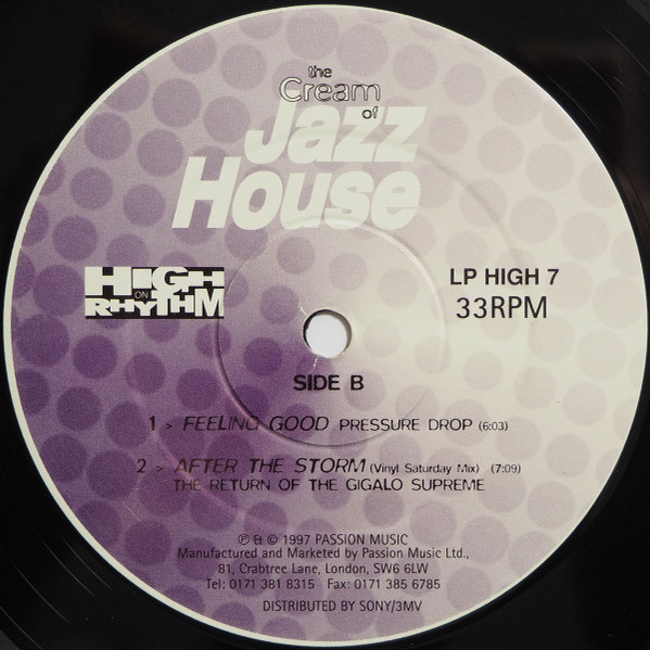Various - The Cream Of Jazz House | High On Rhythm Records (LP HIGH 7) - 4