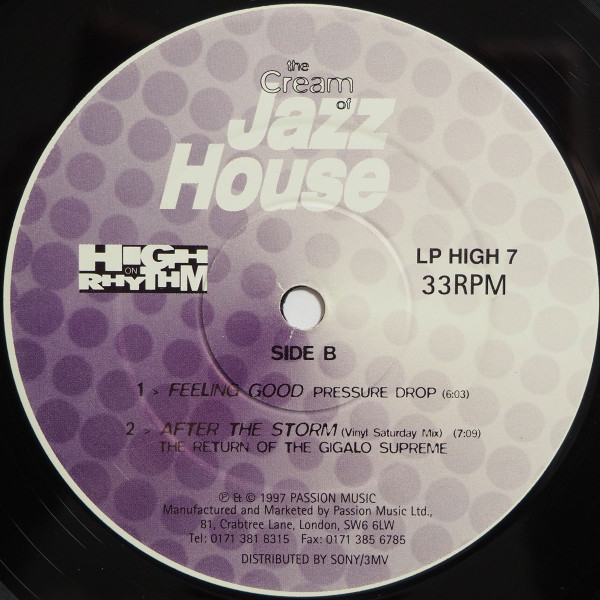 Various - The Cream Of Jazz House | High On Rhythm Records (LP HIGH 7) - 3