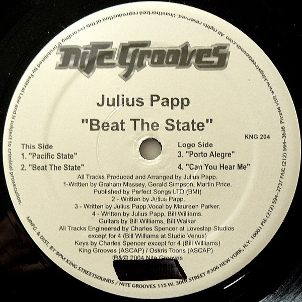 Julius Papp - Beat The State | Nite Grooves (KNG 204) - 2 Julius Papp - Beat The State | Nite Grooves (KNG 204) - 2