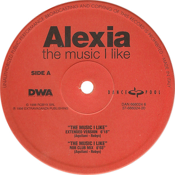 Alexia - The Music I Like | Dance Pool (DAN 666024 6) - 4 Alexia - The Music I Like | Dance Pool (DAN 666024 6) - 4