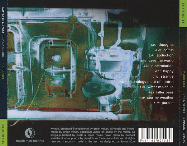 Green Velvet - Constant Chaos | Music Man Records (MMCD 003) - 2