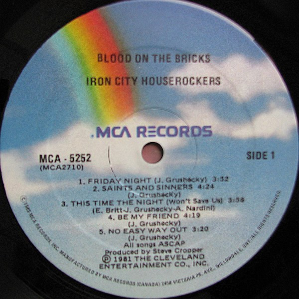 Iron City Houserockers - Blood On The Bricks | MCA Records (MCA-5252) - 3 Iron City Houserockers - Blood On The Bricks | MCA Records (MCA-5252) - 3
