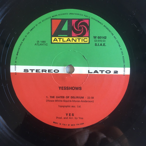 Yes - Yesshows | Atlantic (W 60142) - 4