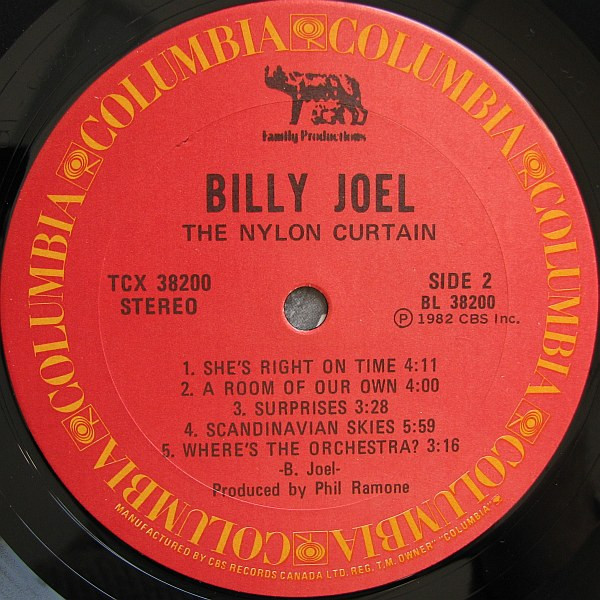 Billy Joel - The Nylon Curtain | Columbia (TCX 38200) - 4