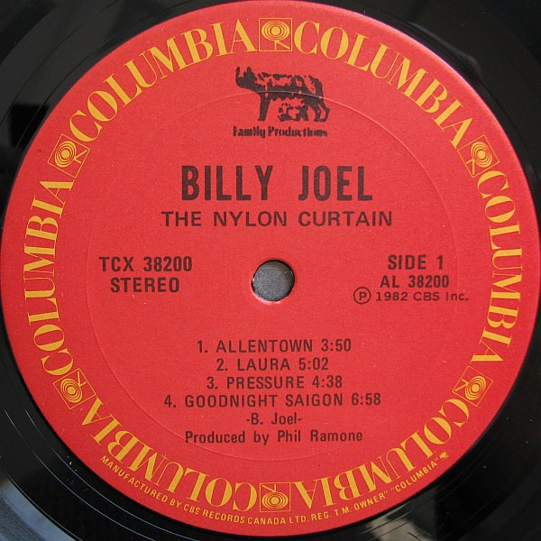 Billy Joel - The Nylon Curtain | Columbia (TCX 38200) - 3